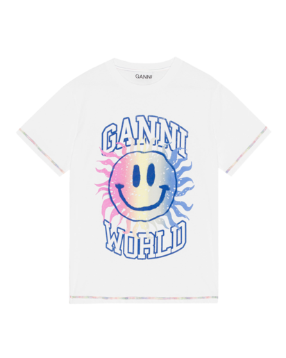 L Jersey Smiley Relaxed T-shirt