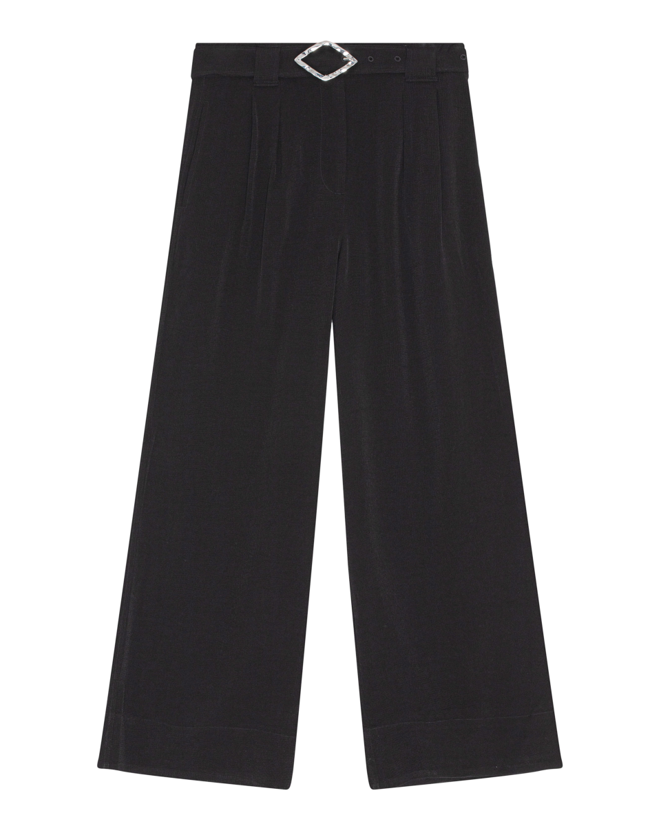 Structured Jacquard Wide Pants